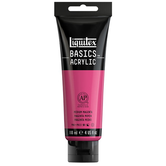 Acrylique basics - 4oz - magenta moyen