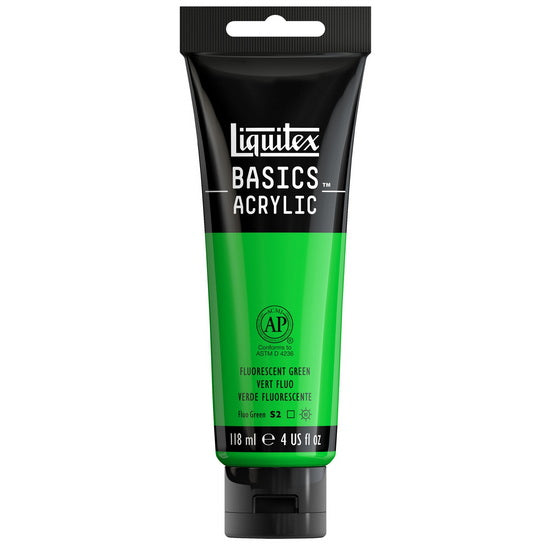 Acrylique basics - 4oz - vert fluorescent