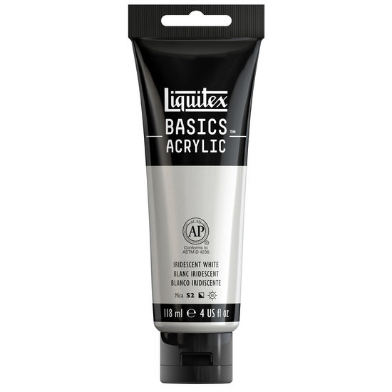 Basics acrylic - 4oz - iridescent white
