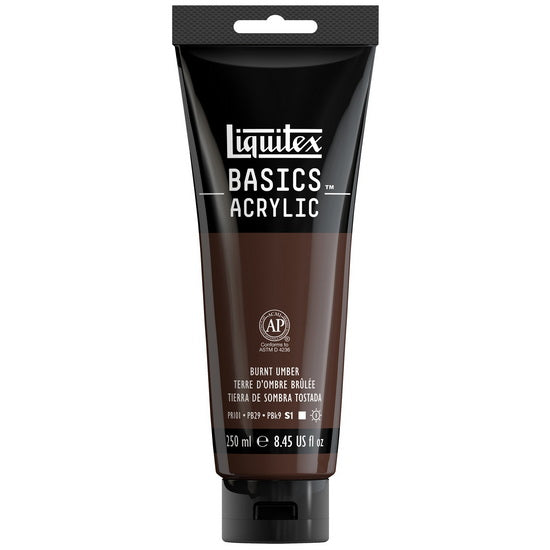 Basics acrylic - 8oz - burnt umber