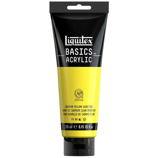 Acrylique basics - 8oz - jaune de cadmium clair imitation