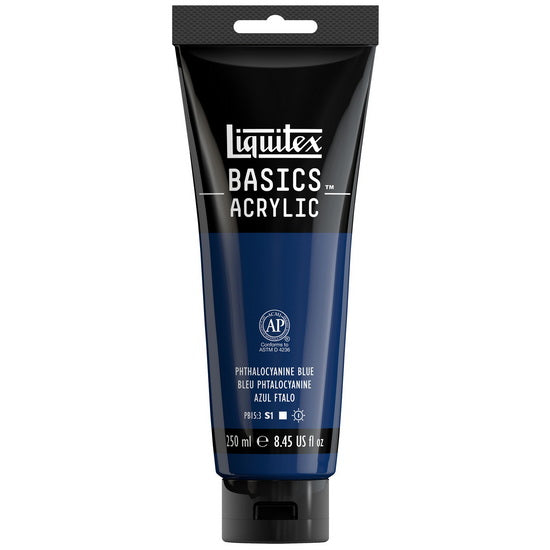 Acrylique basics - 8oz - bleu phtalocyanine