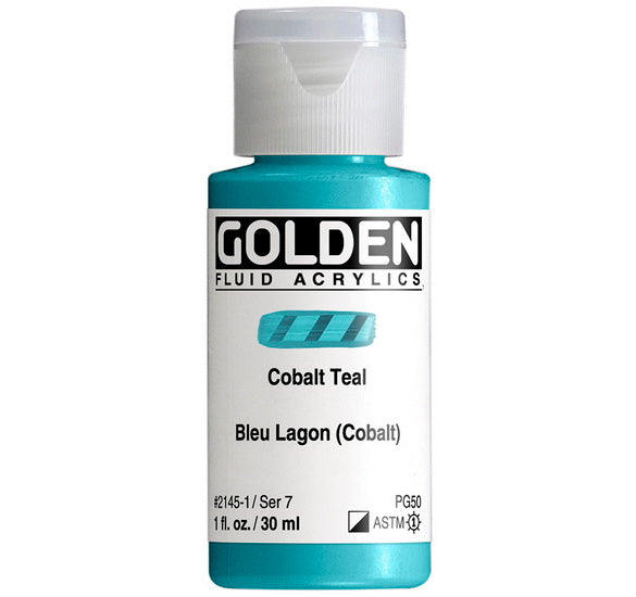 Acrylic fluid - 1 oz  cobalt teal  s7