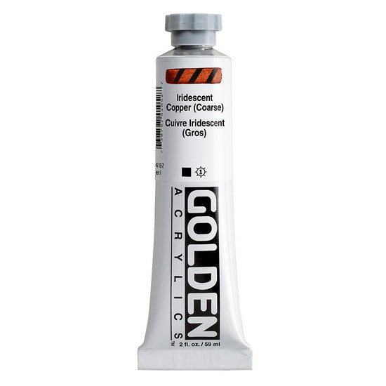 Acrylic heavy body - 2 oz  iridescent copper coarse  s8