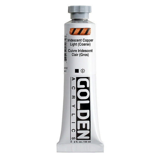 Acrylique haute viscosité - 2 oz  cuivre clair irid. gros  s8