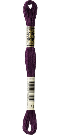 Fil à broder - prune - 154