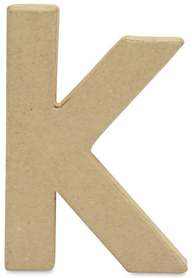 Petite lettre decopatch - lettre k