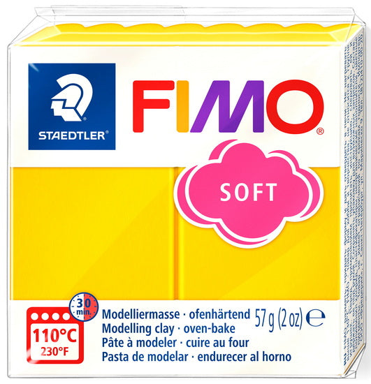 Pâte à modeler fimo soft jaune soleil