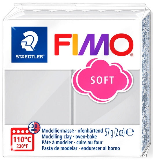Pâte à modeler fimo soft gris dauphin