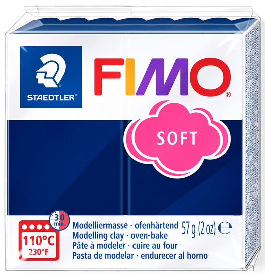 Pâte à modeler fimo soft bleu windsor
