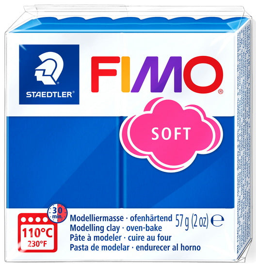 Pâte à modeler fimo soft bleu pacifique