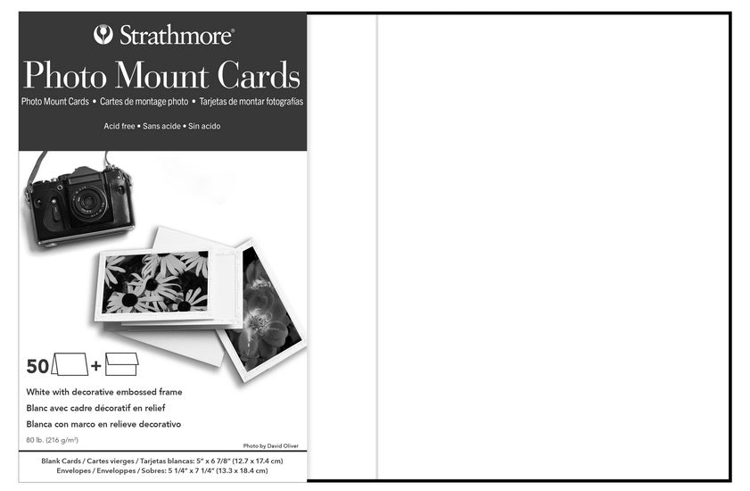 Cartes photo - 5x7po - blanc (50)