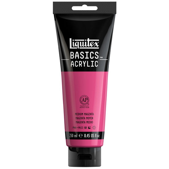 Basics acrylic - 8oz - medium magenta