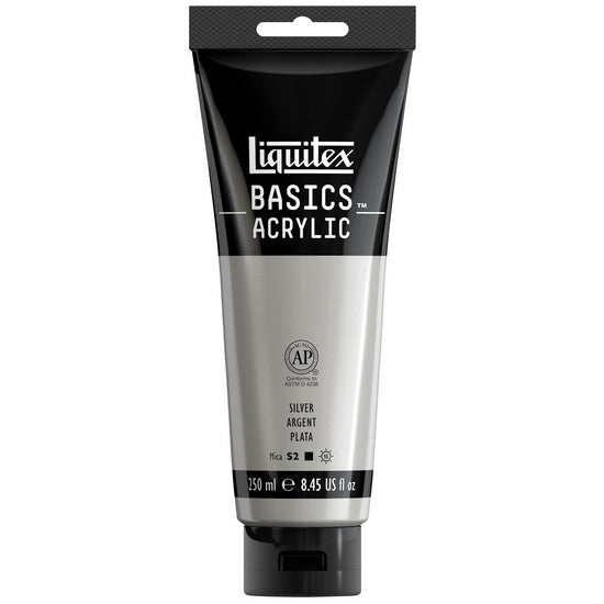 Basics acrylic - 8oz - silver