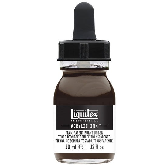 Encre acrylique terre d'ombre brûlée transparent - 30ml