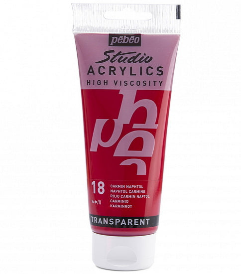 Acrylique hv - studio - 100ml - carmin naphtol