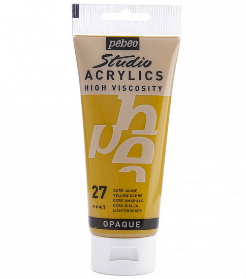 Acrylique hv - studio - 100ml - ocre jaune