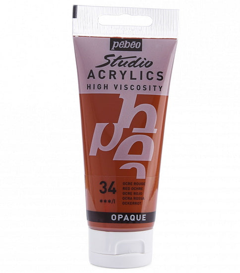 Acrylique hv - studio - 100ml - ocre rouge