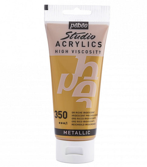 Acrylic hv - studio - 100ml - iridescent rich gold