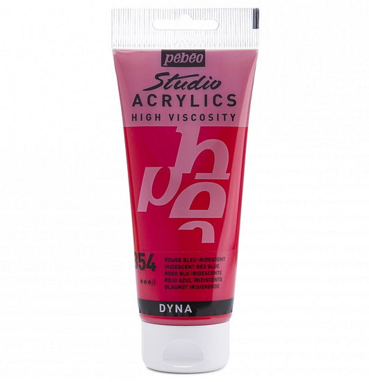 Acrylique hv - studio - 100ml - rouge bleu iridescent