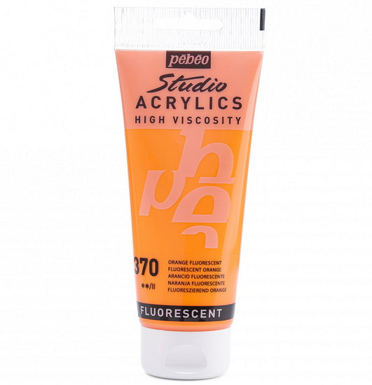 Acrylique hv - studio - 100ml - orange fluo
