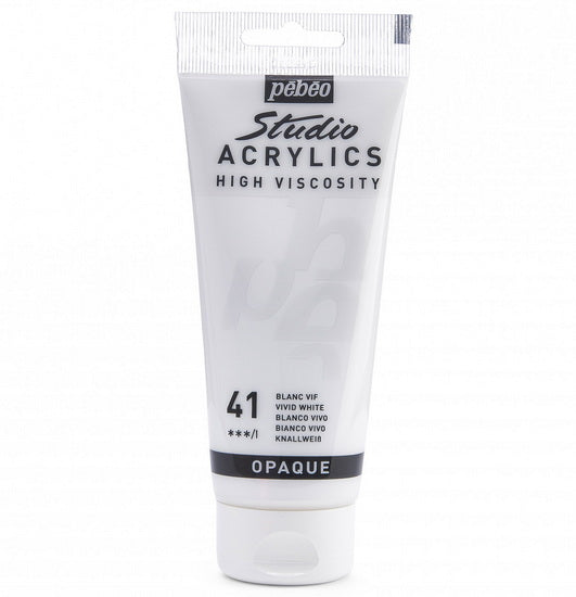 Acrylique hv - studio - 100ml - blanc vif