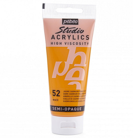 Acrylique hv - studio - 100ml - jaune de cadmium foncé