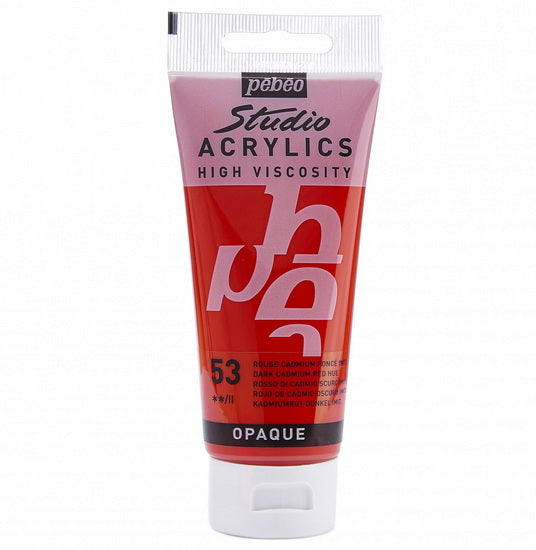 Acrylic hv - studio - 100ml - deep cadmium red