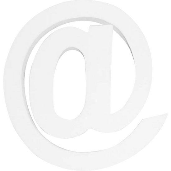Lettres et chiffres en carton - arobase
