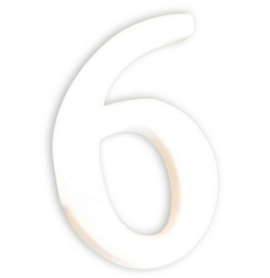 Lettres et chiffres en carton - chiffre 6
