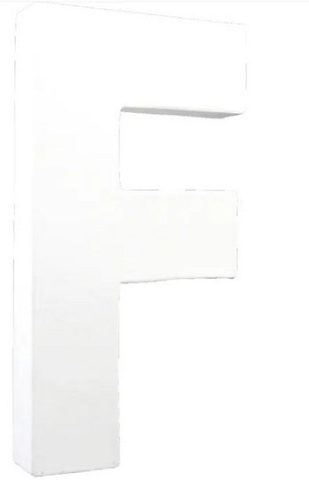 Lettres et chiffres en carton - lettre f