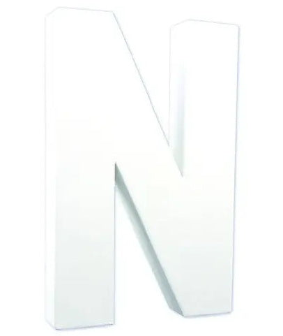 Lettres et chiffres en carton - lettre n