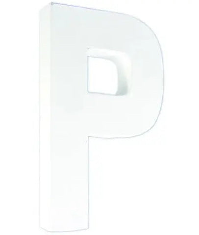 Lettres et chiffres en carton - lettre p