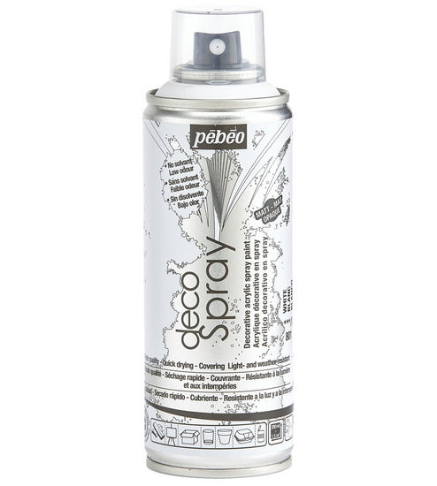 Acrylique aérosol - décospray - 200ml - blanc mat