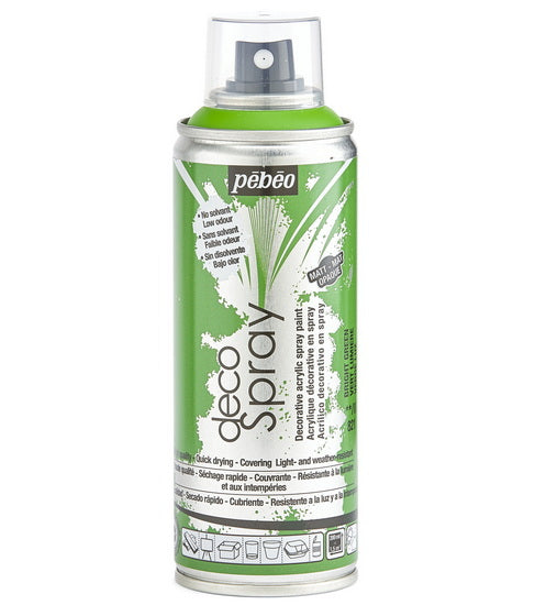 Acrylic spray - décospray - 200ml - matte bright green