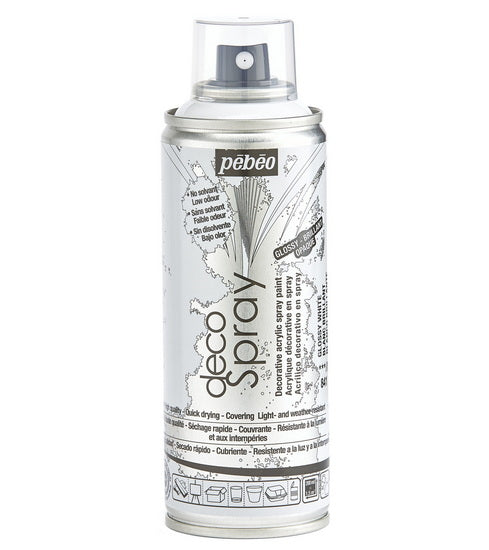 Acrylique aérosol - décospray - 200ml - blanc brillant