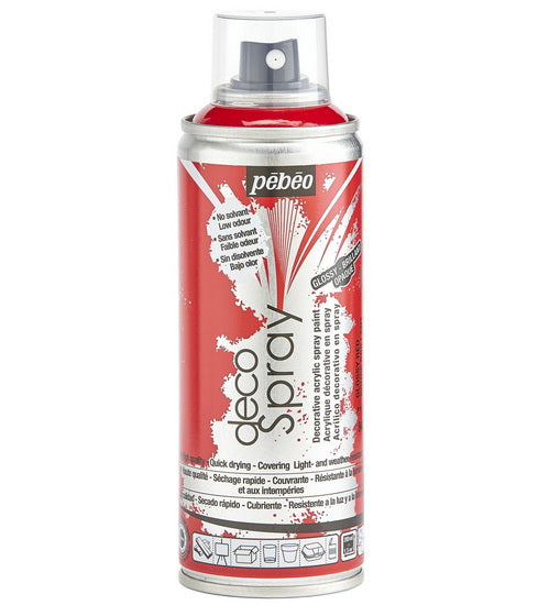 Acrylique aérosol - décospray - 200ml - rouge brillant