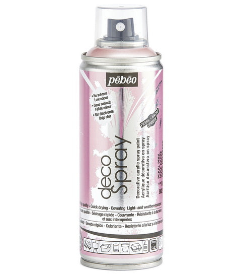 Acrylique aérosol - décospray - 200ml - rose nacré