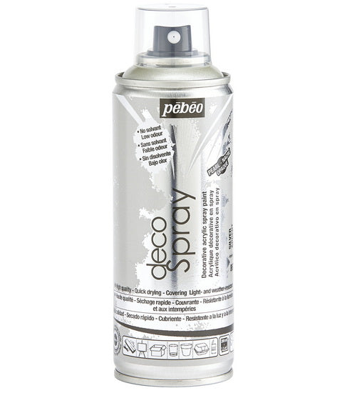 Acrylique aérosol - décospray - 200ml - argent