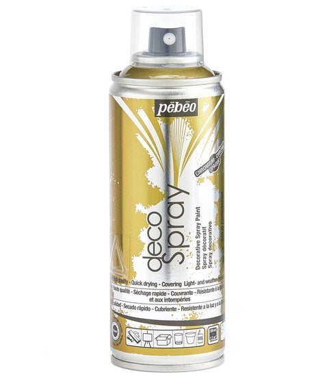 Acrylique aérosol - décospray - 200ml - or chrome