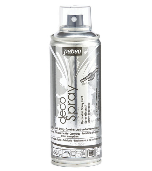Acrylique aérosol - décospray - 200ml - argent chrome