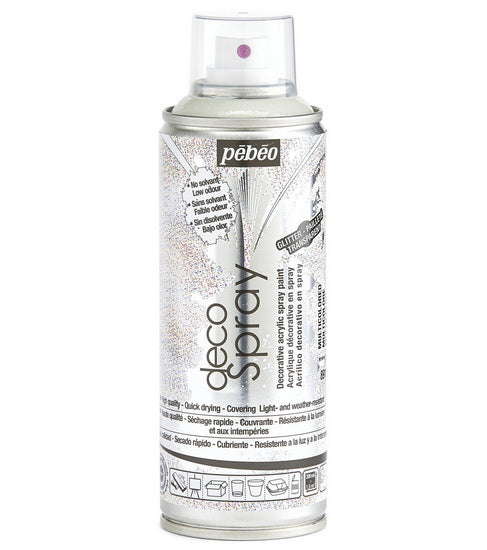 Acrylique aérosol - décospray - 200ml - pailllettes multico