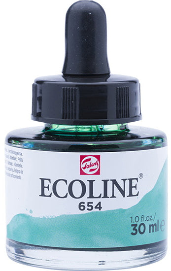 Ecoline Watersoluble Ink  Fir Green-30ML