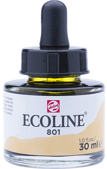 Encre aquarelle ecoline or - 30ml