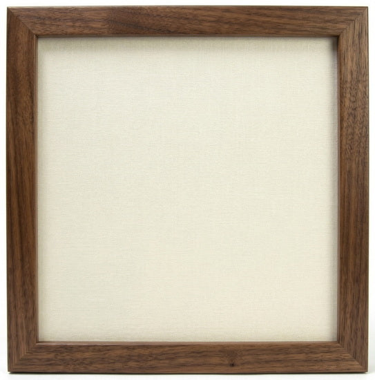 Cadre photo entre 2 vitres noyer 8 x 8