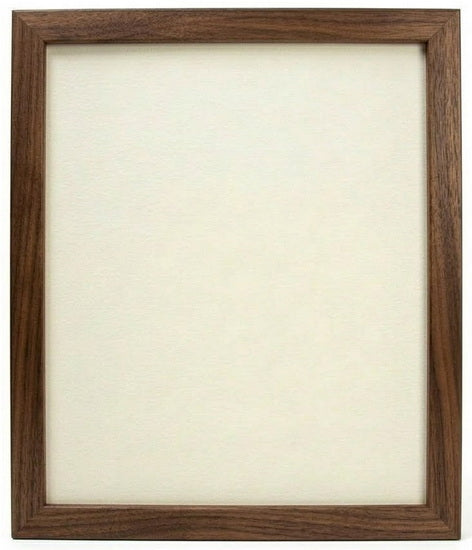 Cadre photo entre 2 vitres noyer 8 x 10