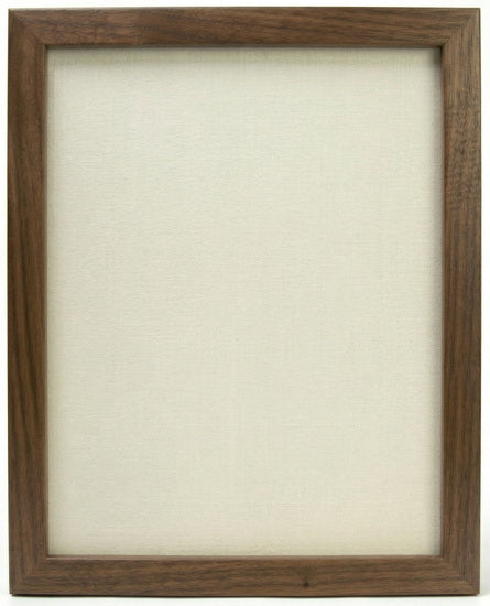 Cadre photo entre 2 vitres noyer 11 x 14