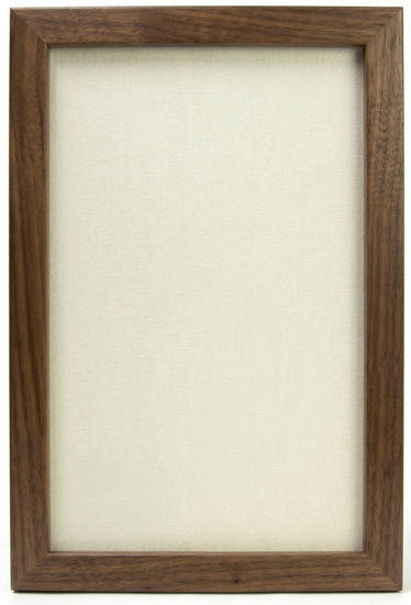 Cadre photo entre 2 vitres noyer 12 x 18
