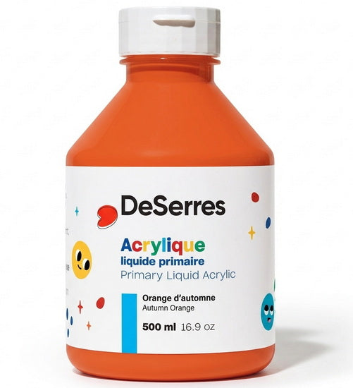 Acrylique liquide primaire orange automne - 500ml
