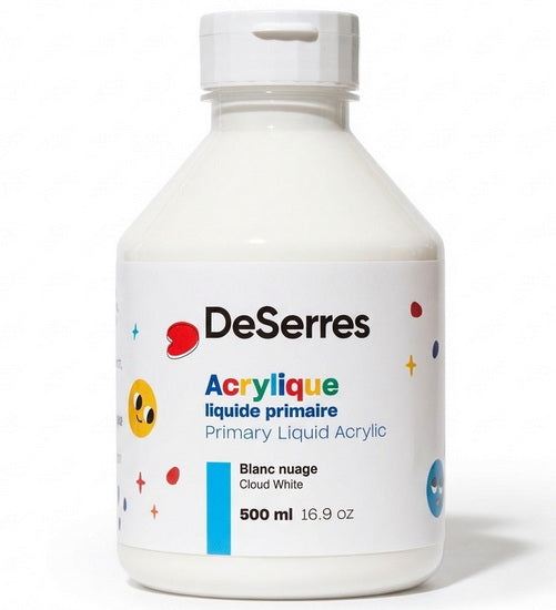 Primary Liquid Acrylic Cloud White - 500ml